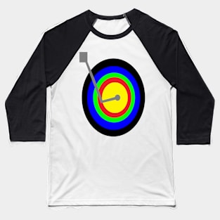 Colorful Record Player Baseball T-Shirt